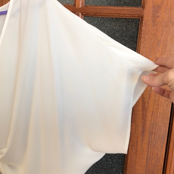 Forever 21 white sheer crop blouse - Picture 6 of 12